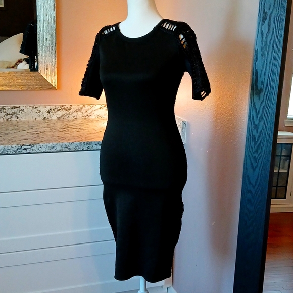 Valiant Dresses & Skirts - 🍸Valiant Paris black bodycon mini cocktail dress size S